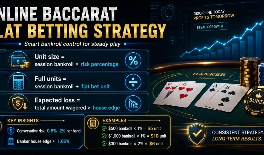 flat betting baccarat live strategy