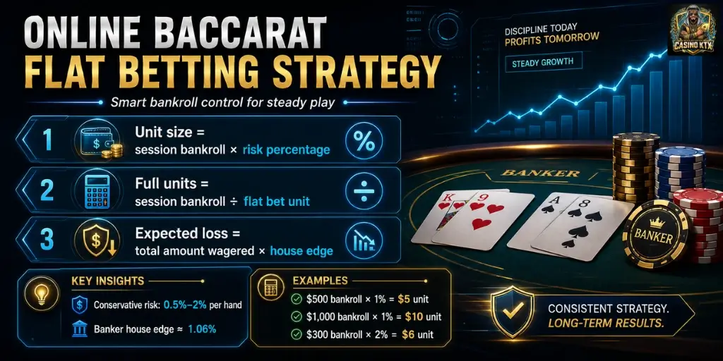 flat betting baccarat live strategy